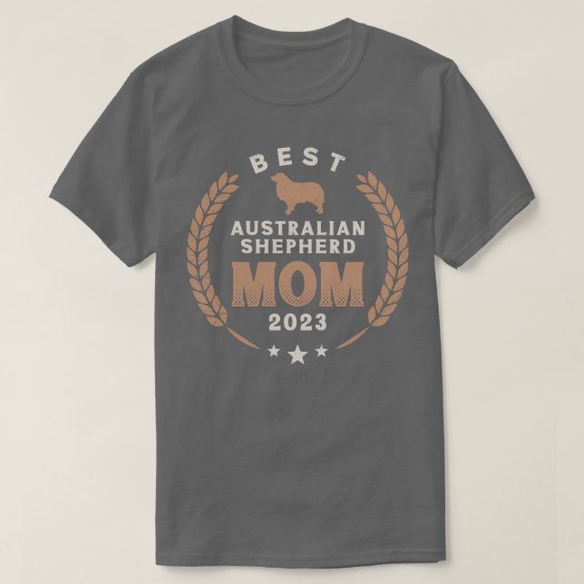Bästa Australian shepherd Mamma 2023 T Shirt (Design framsida)