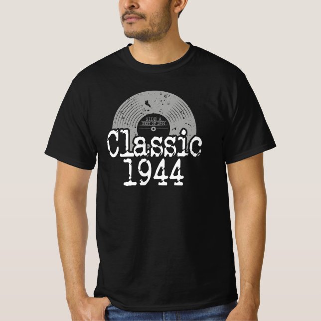 Bästa av 1944 klassisk vinyl, född 1944 t shirt (Framsida)