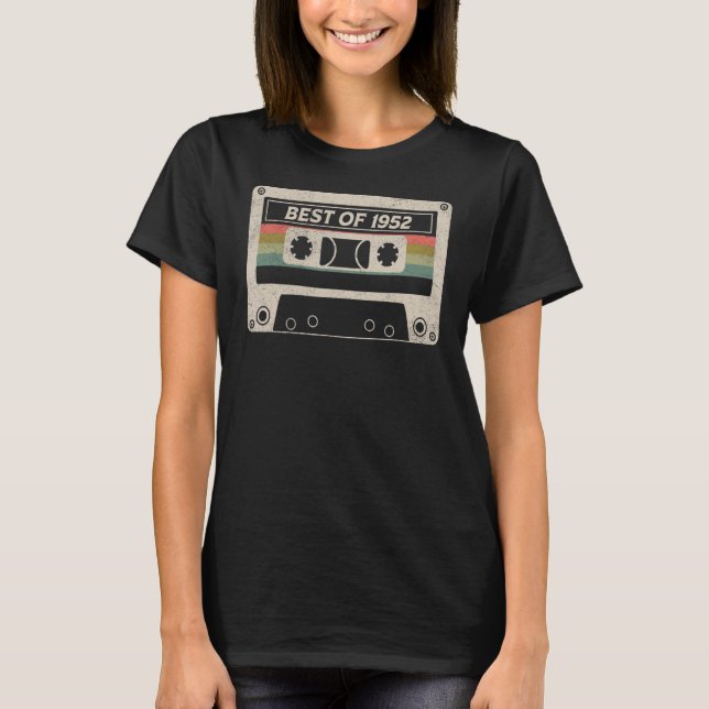 Bästa av 1952 70:e födelsedagsbandet 70 år t shirt (Framsida)