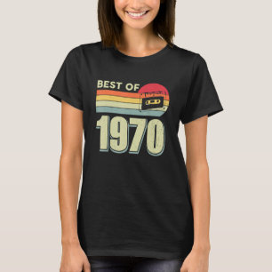 Bästa av 1970-Vintages Retro-kassettband 52:a föde T Shirt