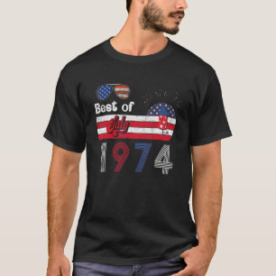 Bästa av 1974, 48:e födelsedag, amerikansk Flagga, T Shirt