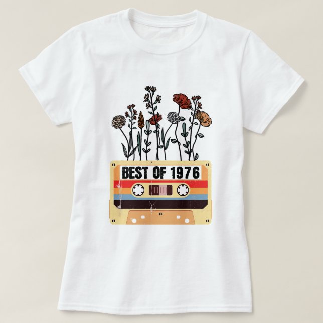 Bästa av 1976, bidagspresent 1976 t shirt (Design framsida)