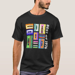 Bästa av 1976 Kassettbandsformat 90S Retro Mixtape T Shirt