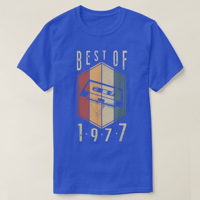 Bästa av 1977 45-åriga presentkassettband 45:e t shirt (Design framsida)