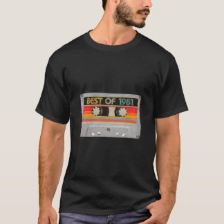 Bästa av 1981, 39:e födelsedag ger kassettband Vin T Shirt