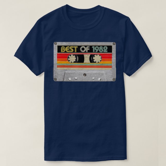Bästa av 1982-40-dagars kassettband t shirt (Design framsida)
