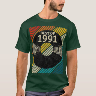 Bästa av 1991-Vintagens vinylpost DJ 30:e gåva T Shirt