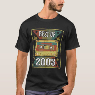 Bästa av 2003 års Retro Vintage Cassette Tape Clas T Shirt