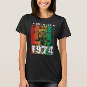 Bästa av 70:s födda 1974 klassiska motorcykelns fö t shirt