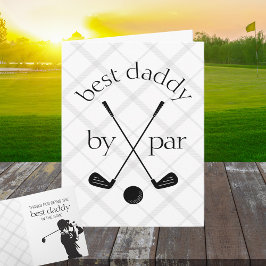 Bästa Av Par Personlig Rutat Golf Hopfällbar Prese Kort