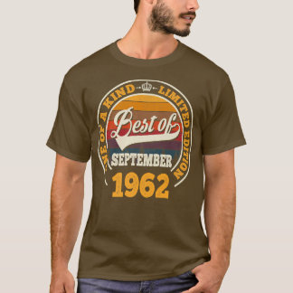 Bästa av september 1962: 60:e födelsedagsgåva för t shirt