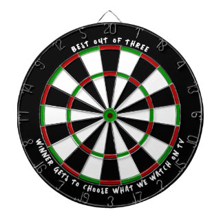 "BÄSTA AV TRE" Anpassningsbar Darts Game Winners-p Darttavla