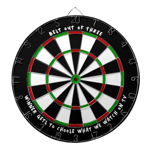 "BÄSTA AV TRE" Anpassningsbar Darts Game Winners-p Darttavla (Framsidan)