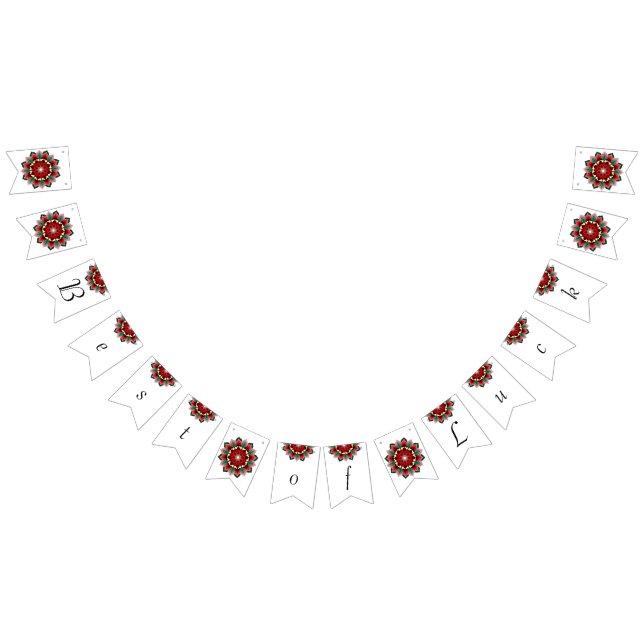 Bästa av Tur. Mandala i rött Vimplar (Alla)