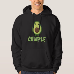 Bästa avocado lite bättre hälften kvinna hoodie