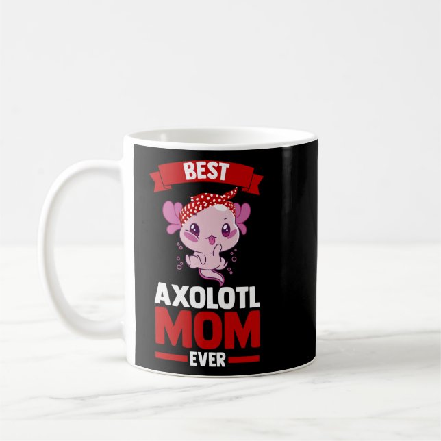 Bästa axolotl mamma någonsin Axolotls Kaffemugg (Vänster)