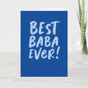 Bästa Baba Aldrig trendig Fars dag Kort