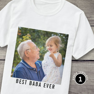 Bästa Baba Någonsin Farfar Och Barnbarn Foto T Shirt