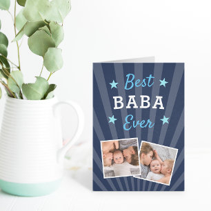 Bästa Baba någonsin   Fars dag Photo Kort
