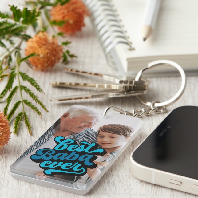 Bästa Baba någonsin | Grandpa Photo (Högra Framsidan)