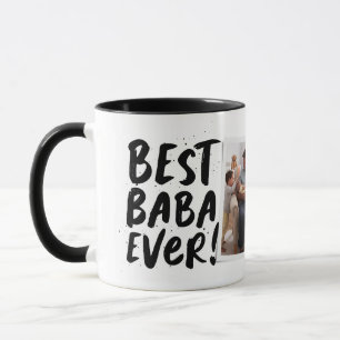 Bästa Baba Någonsin modernt foto grekisk fars dag Mugg