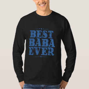 Bästa Baba Någonsin Rolig Farfar Retro Familjekärl T Shirt