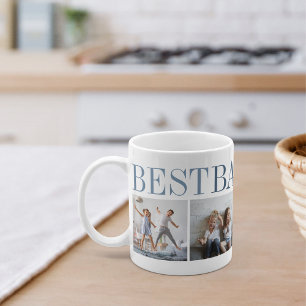 Bästa Baba nånsin 4 Photo Collage Grandpa Kaffemugg