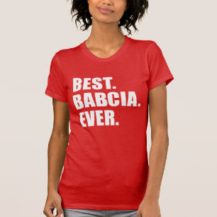 Bästa Babcia någonsin polsk mormor T-shirt