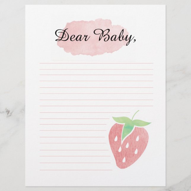 Bästa Baby Berry-kapseln brev Brevhuvud (Framsida)