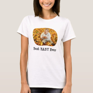 Bästa BABY någonsin ladda upp fotot på vågrät T Shirt