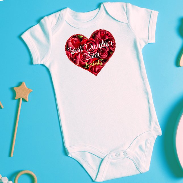 Bästa Baby någonsin Modern Red Heart Mors dag T Shirt (Skapare uppladdad)