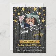Bästa Baby Shower Platt Inbjudningskort, Storlek: