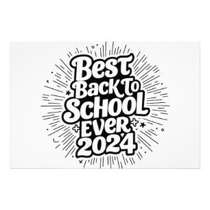 Bästa Back to school någonsin 2024-design Fototryck