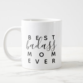 Bästa Badass Mamma Någonsin Rolig Kaffemugg Jumbo Mugg