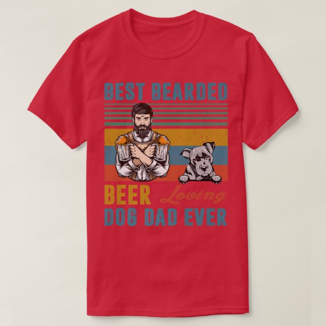 Bästa bädd för att bo Loving Hund Pappa någonsin p T Shirt (Design framsida)