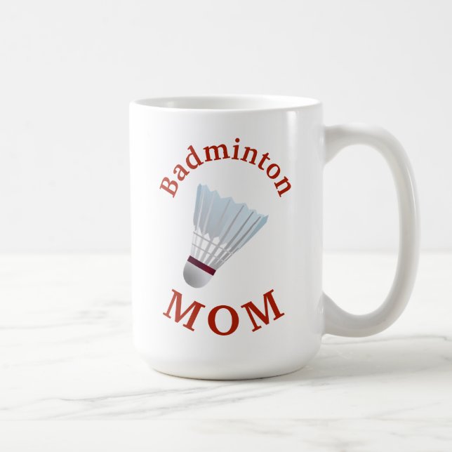Bästa "Badminton MAMMA" nånsin! Mors dag Kaffemugg (Höger)