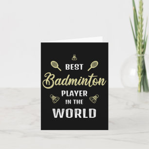 Bästa Badminton-spelaren i World Funny Badminton Kort