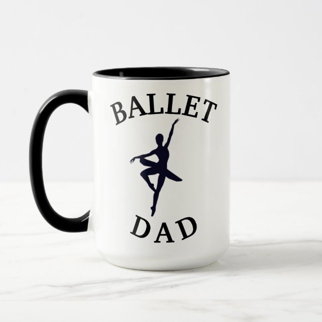 Bästa "BALLET PAPPA" nånsin! Dancing Pappor Koffee Mugg (Vänster)