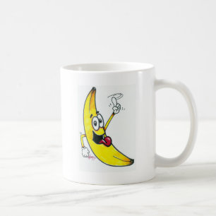 Bästa banan som dansar banantecknaden kaffemugg