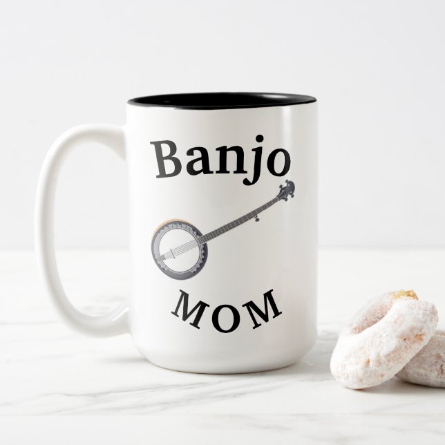Bästa "Banjo MAMMA" nånsin! Mors dag Två-Tonad Mugg (Med munk)