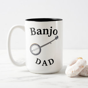 Bästa "Banjo PAPPA" nånsin! Pappor Music Två-Tonad Mugg