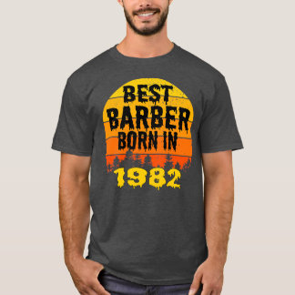 Bästa Barber Born 1982 Vintage på födelsedagen T Shirt