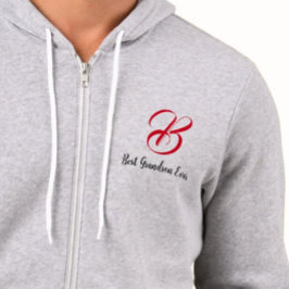 Bästa barnbarn någonsin (initialbokstav) monogram t shirt