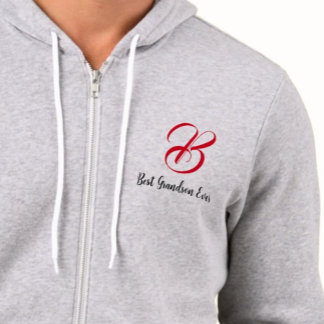 Bästa barnbarn någonsin (initialbokstav) monogram t shirt