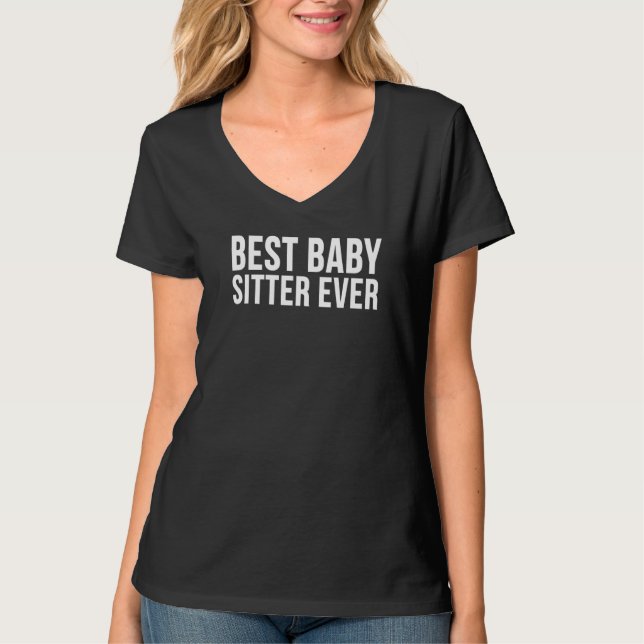 Bästa barnvakt någonsin   Barnvakt T Shirt (Framsida)