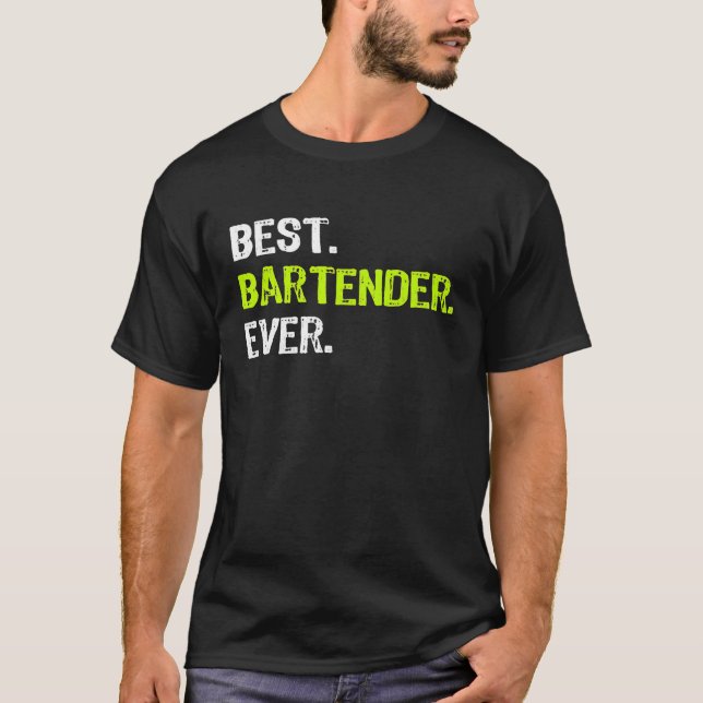 Bästa BARTENDER Alltid funny Premium T Shirt (Framsida)