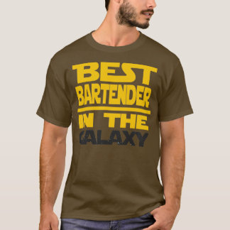Bästa bartender-enheten i Galaxy Funny Gift T Shirt