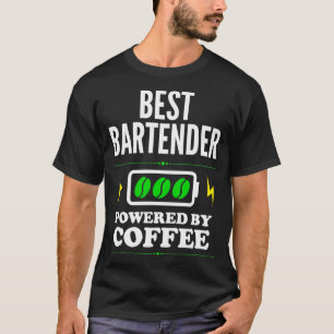 Bästa bartender-enheten med kaffe för Bartender T Shirt