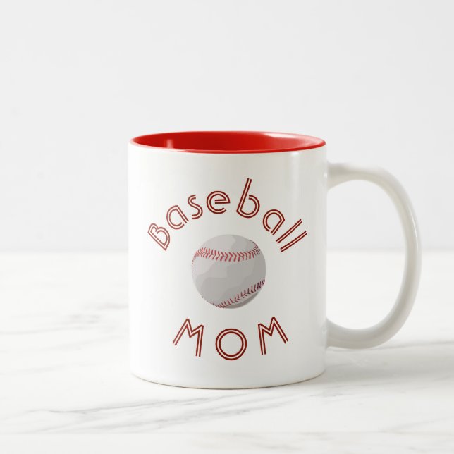 Bästa "Baseball MAMMA" nånsin! Mors dag Två-Tonad Mugg (Höger)