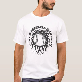 Bästa baseball pappa någonsin t shirt